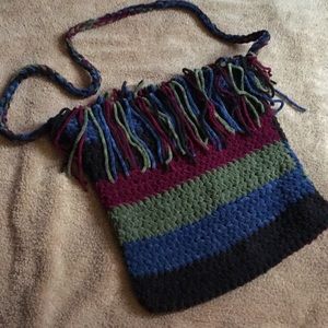 Cross body crochet handbag!
